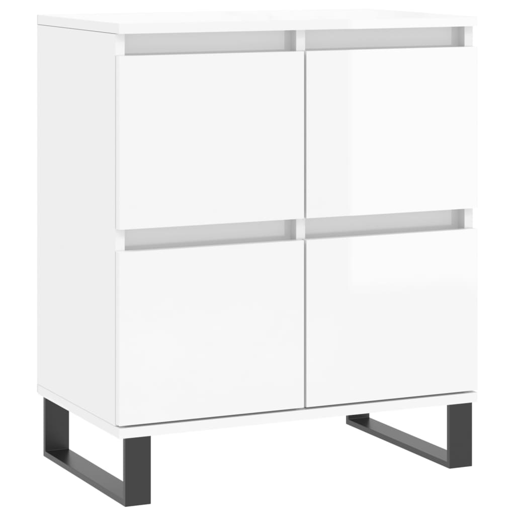 foto del prodotto credenza buffet cassettiera mobile contenitore organizer cucina soggiorno soggiorno lucido 60 x 35 x 70 cm derivati del legno bianco 02 0030674