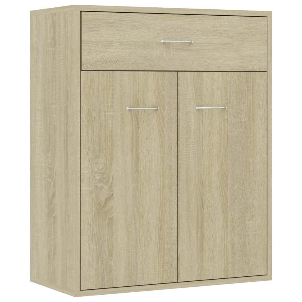 foto del prodotto credenza buffet cassettiera mobile contenitore organizer cucina soggiorno soggiorno sonoma 60 x 30 x 75 cm derivati del legno marrone 02 0031589