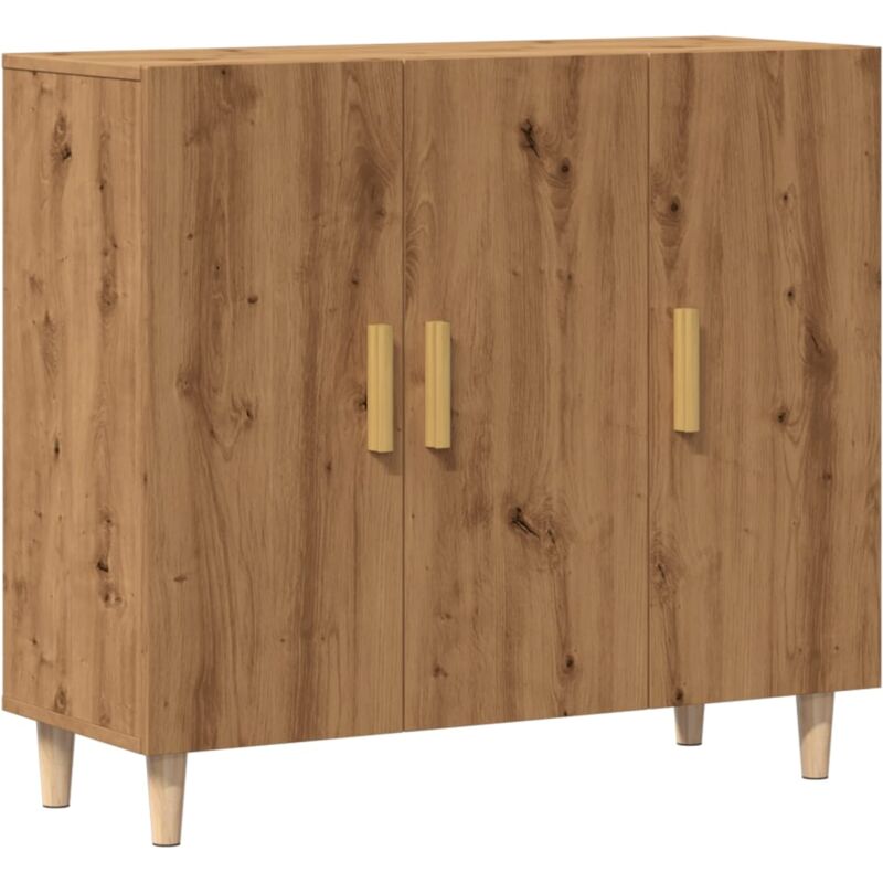 foto del prodotto credenza buffet cassettiera mobile contenitore organizer cucina soggiorno stanza dei bricolage 90 x 34 x 80 cm pannelli in mdf marrone