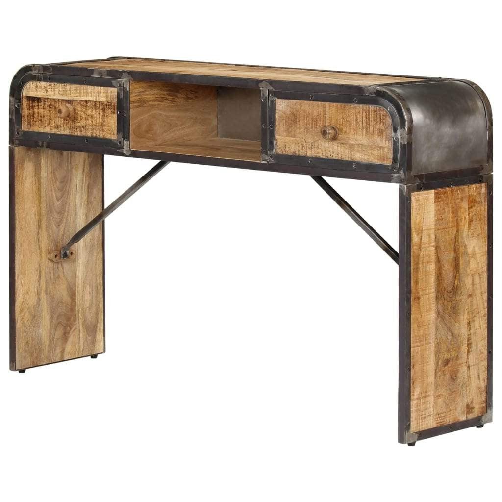 foto del prodotto credenza buffet consolle mobile contenitore 120 cm in legno massello di mango 4402200