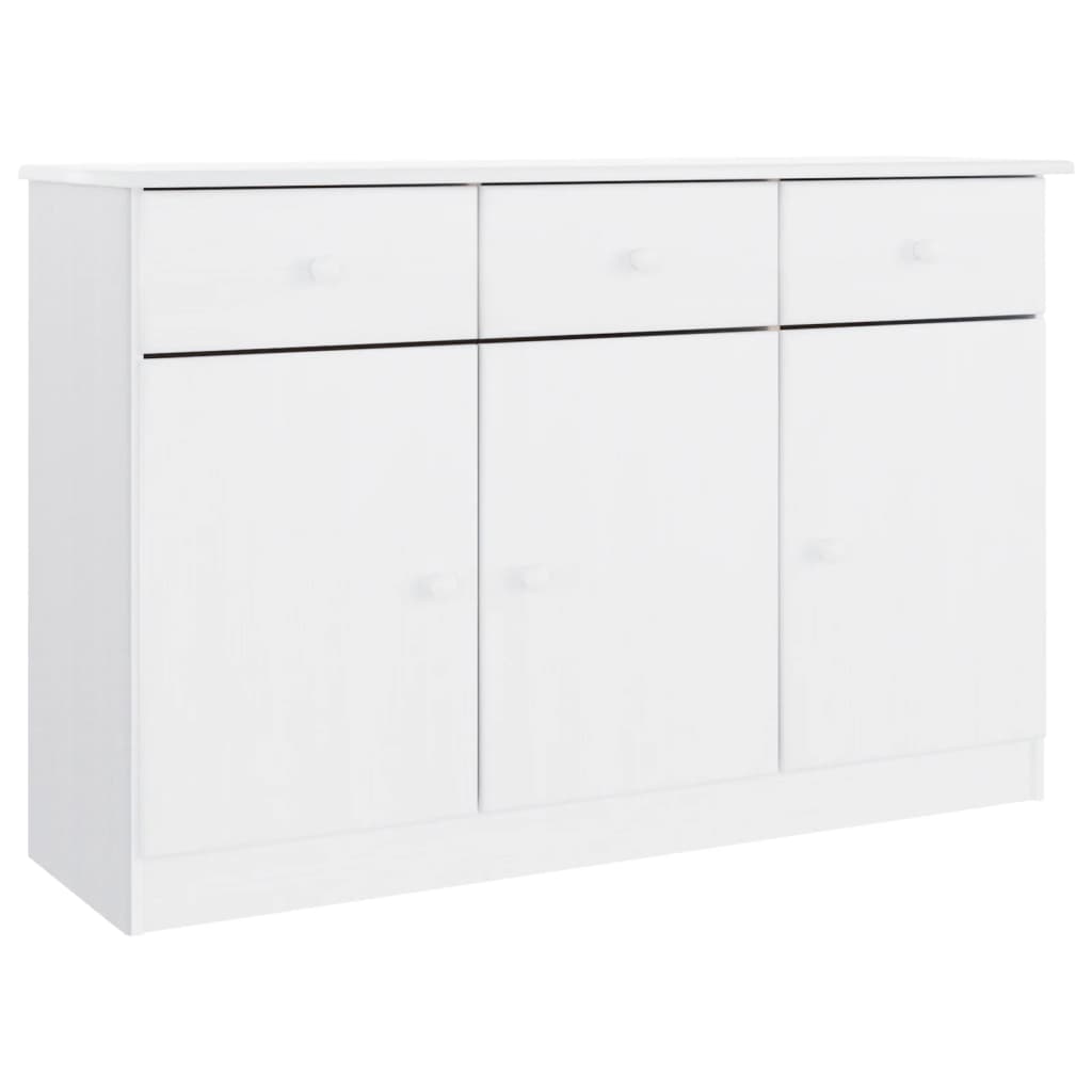 foto del prodotto credenza cassettiera cassettiera mobile contenitore organizer cucina soggiorno soggiorno 112 x 35 x 73 cm legno massello di pino bianco 02 0029679