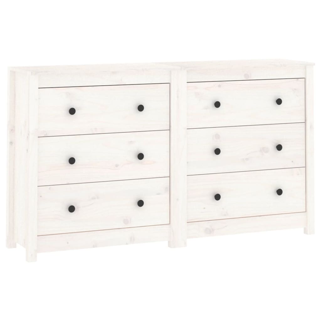 foto del prodotto credenza cassettiera cassettiera mobile contenitore organizer cucina soggiorno soggiorno 140 x 35 x 80 cm legno massello di pino bianco 02 0030211