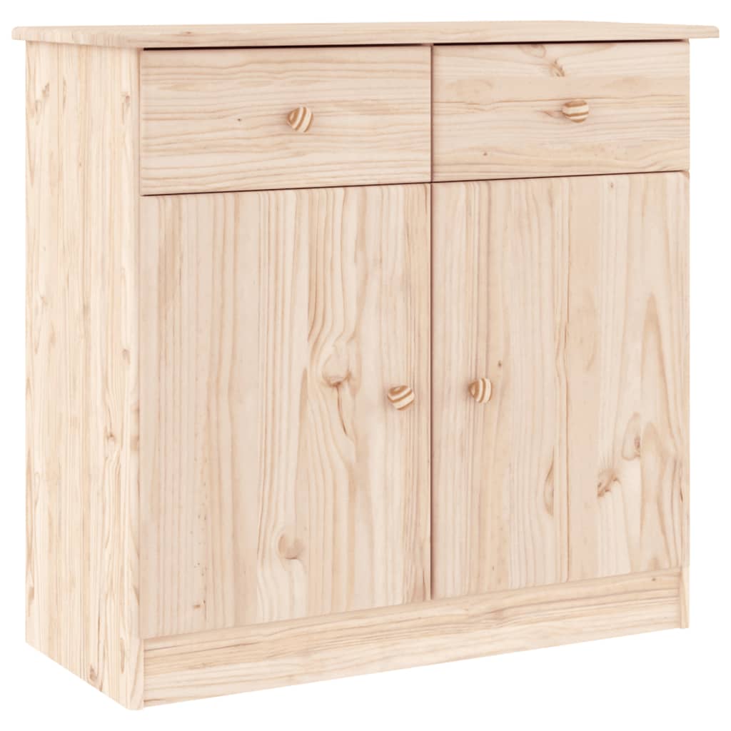foto del prodotto credenza cassettiera cassettiera mobile contenitore organizer cucina soggiorno soggiorno 77 x 35 x 73 cm legno di pino massiccio marrone 02 0029676