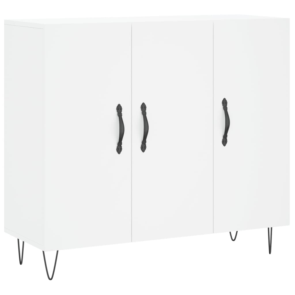 foto del prodotto credenza cassettiera cassettiera mobile contenitore organizer cucina soggiorno soggiorno 90 x 34 x 80 cm derivati del legno bianco 02 0030533