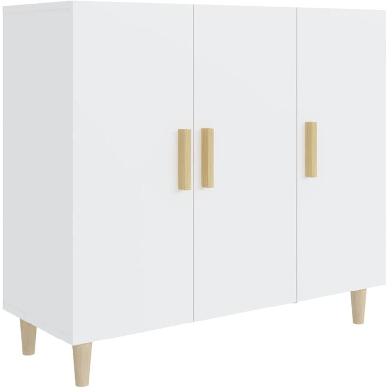 foto del prodotto credenza cassettiera cassettiera mobile contenitore organizer cucina soggiorno soggiorno 90 x 34 x 80 cm derivati del legno bianco 020030530
