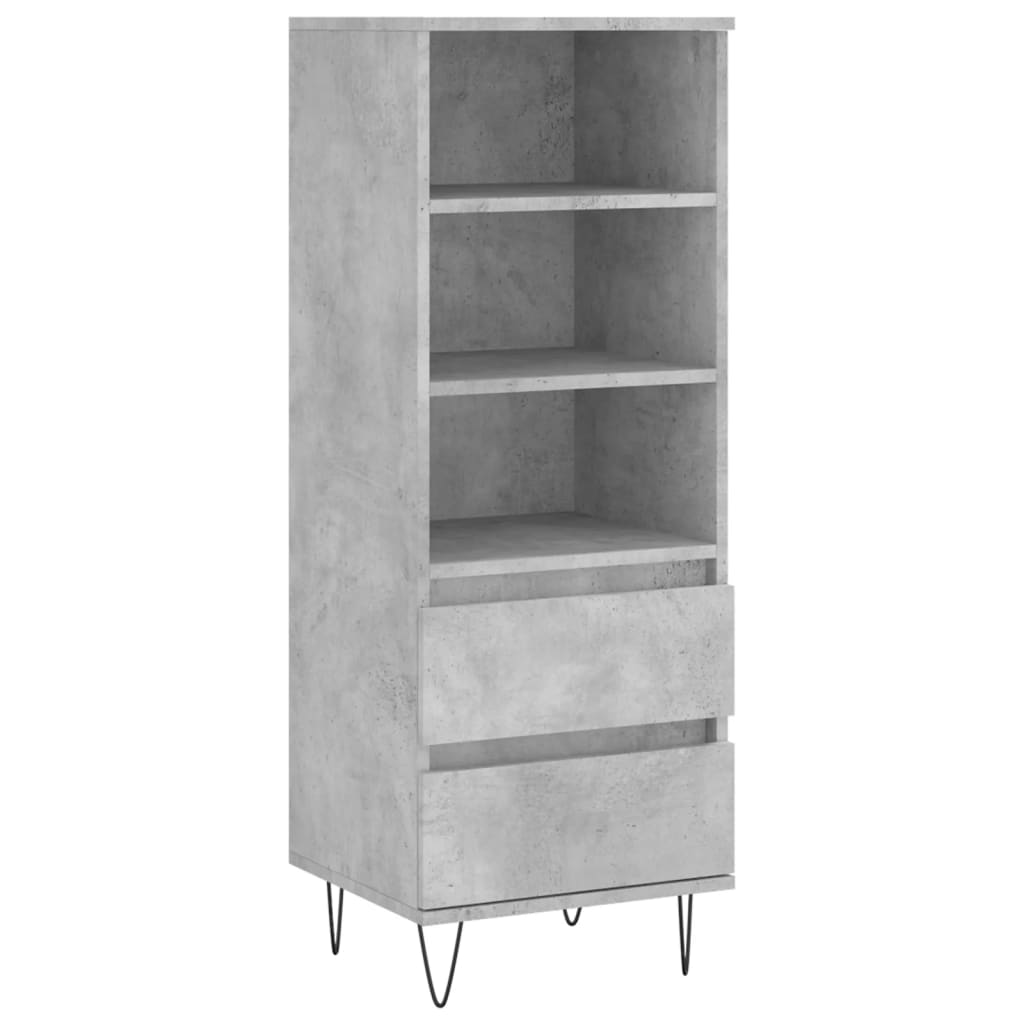 foto del prodotto credenza cassettiera cassettiera mobile contenitore organizer cucina soggiorno soggiorno alto 40 x 36 x 110 cm derivati del legno grigio 02 0034435