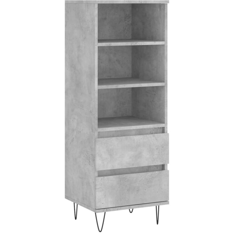 foto del prodotto credenza cassettiera cassettiera mobile contenitore organizer cucina soggiorno soggiorno alto 40 x 36 x 110 cm derivati del legno grigio 020034435