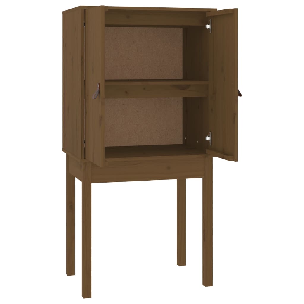 foto del prodotto credenza cassettiera cassettiera mobile contenitore organizer cucina soggiorno soggiorno alto 60 x 40 x 120 cm legno di pino massiccio marrone 02 0034756
