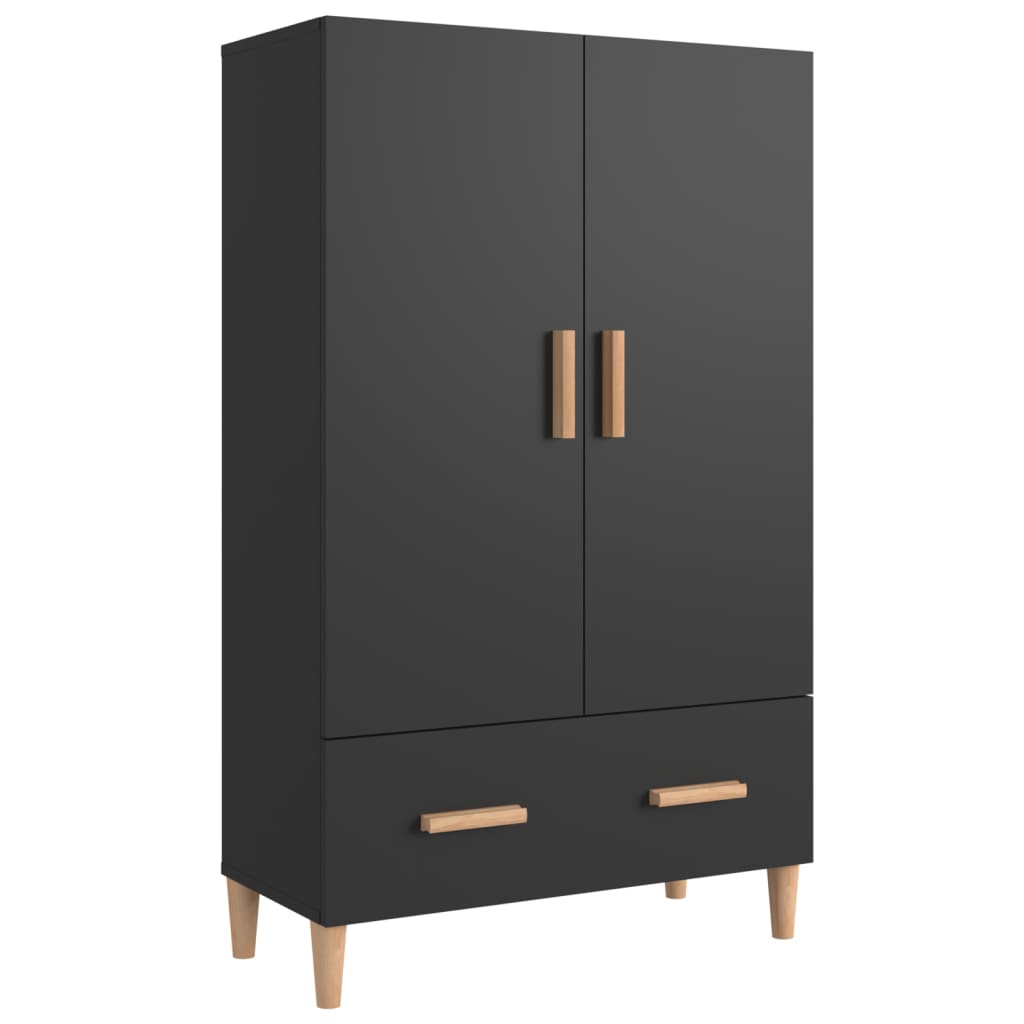 foto del prodotto credenza cassettiera cassettiera mobile contenitore organizer cucina soggiorno soggiorno alto 70 x 31 x 115 cm derivati del legno nero 02 0035117