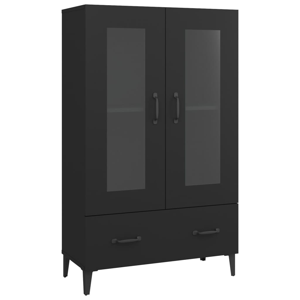 foto del prodotto credenza cassettiera cassettiera mobile contenitore organizer cucina soggiorno soggiorno alto 70 x 31 x 115 cm derivati del legno nero 02 0035119
