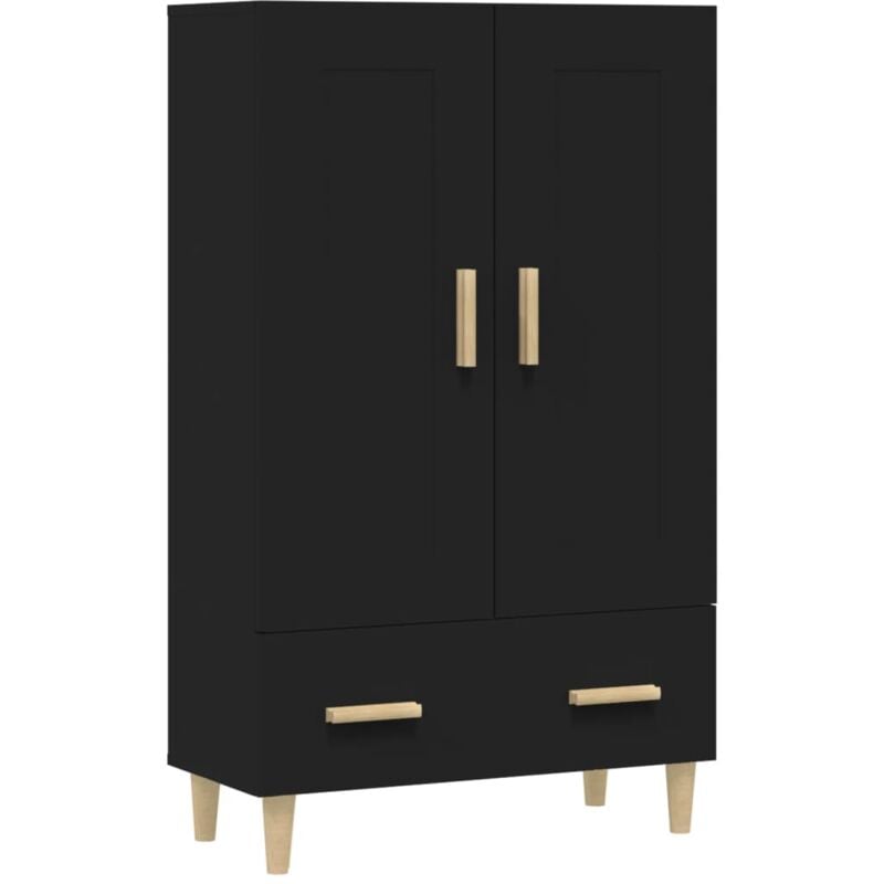foto del prodotto credenza cassettiera cassettiera mobile contenitore organizer cucina soggiorno soggiorno alto 70 x 31 x 115 cm derivati del legno nero 020035121