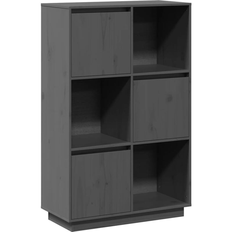 foto del prodotto credenza cassettiera cassettiera mobile contenitore organizer cucina soggiorno soggiorno alto 74 x 35 x 117 cm legno massello di pino grigio 020034231
