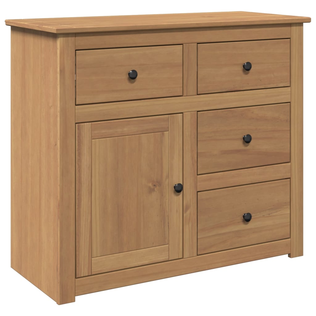 foto del prodotto credenza cassettiera cassettiera mobile contenitore organizer cucina soggiorno soggiorno con cassetti 93 x 40 x 80 cm legno massello di pino marrone 02 0030130