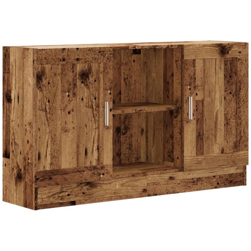 foto del prodotto credenza cassettiera cassettiera mobile contenitore organizer cucina soggiorno soggiorno legno vecchio 120 x 30,5 x 70 cm derivati del legno marrone