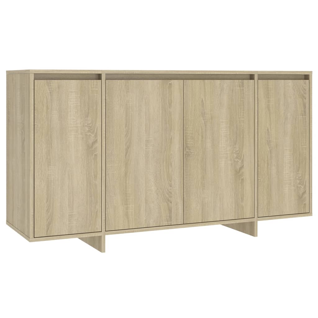 foto del prodotto credenza cassettiera cassettiera mobile contenitore organizer cucina soggiorno soggiorno sonoma 135 x 41 x 75 cm derivati del legno beige 02 0031496