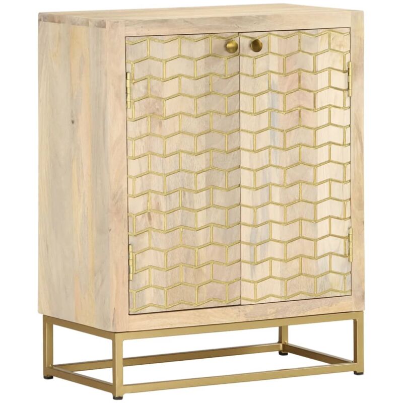 foto del prodotto credenza con 2 ante 55x30x70 cm in legno massello di mango vidaxl