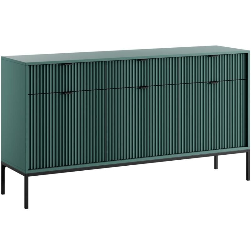 foto del prodotto credenza con 3 ante e 3 cassetti verde liouba di pascal morabito
