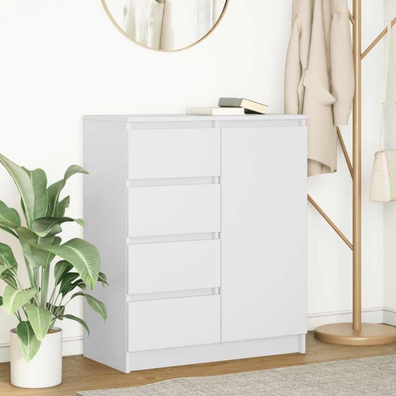 foto del prodotto credenza con cassetti bianco 71x35x84 cm in legno multistrato vidaxl 974191
