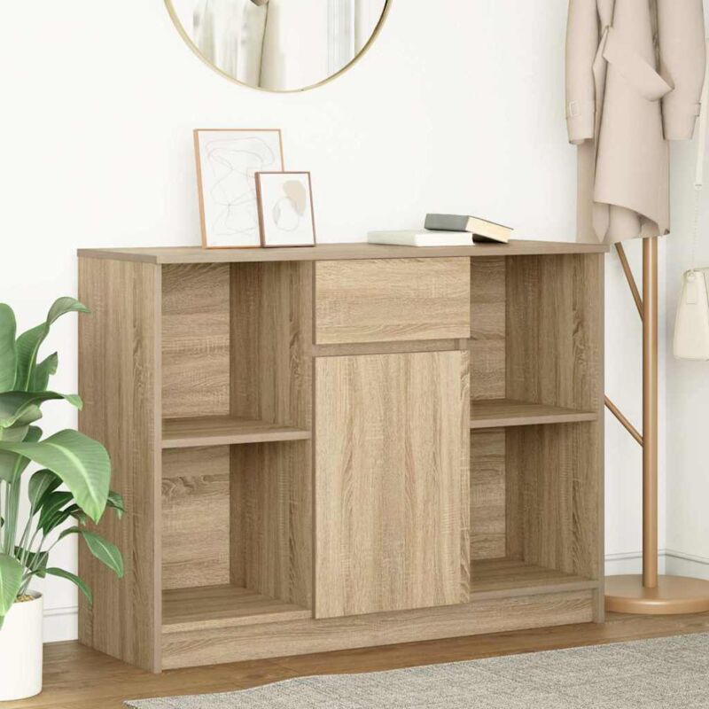 foto del prodotto credenza con cassetto rovere sonoma 101x35x76 cm in truciolato vidaxl