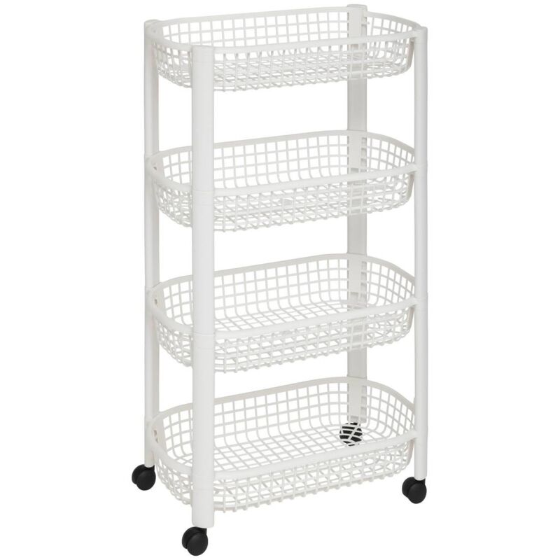 foto del prodotto credenza con cestini, 4 livelli, bianco 5five
