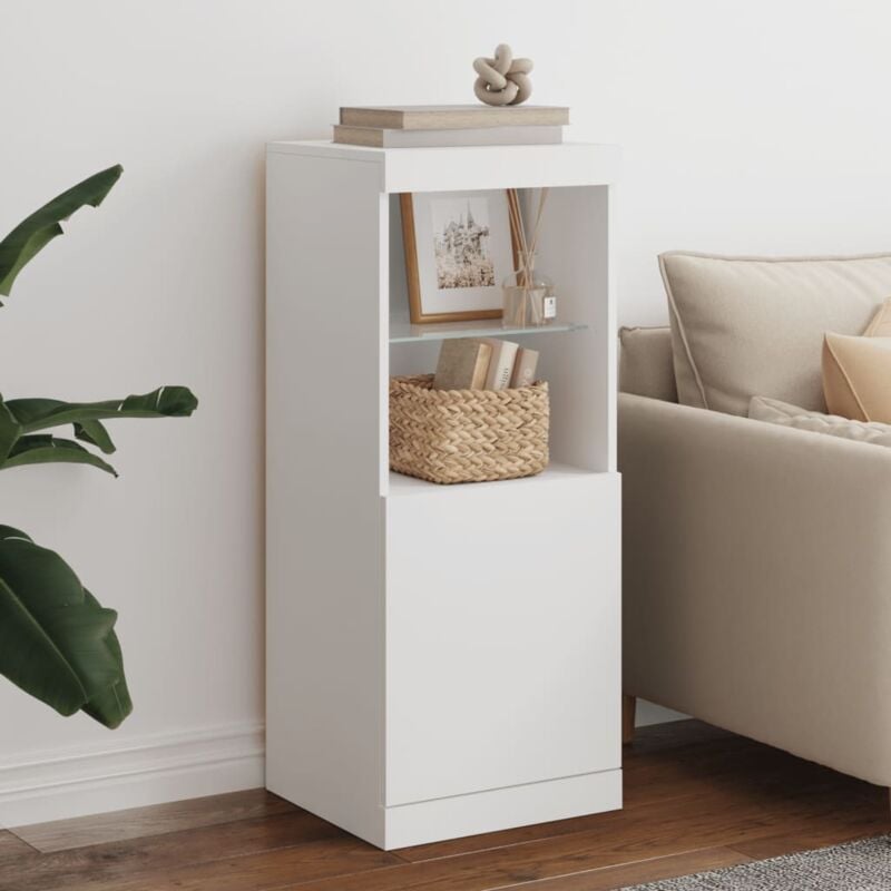 foto del prodotto credenza con luci led bianca 41x37x100 cm vidaxl