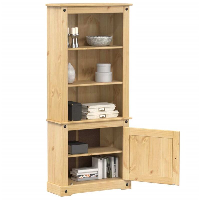 foto del prodotto credenza corona 74x38x170 cm in legno massello di pino vidaxl