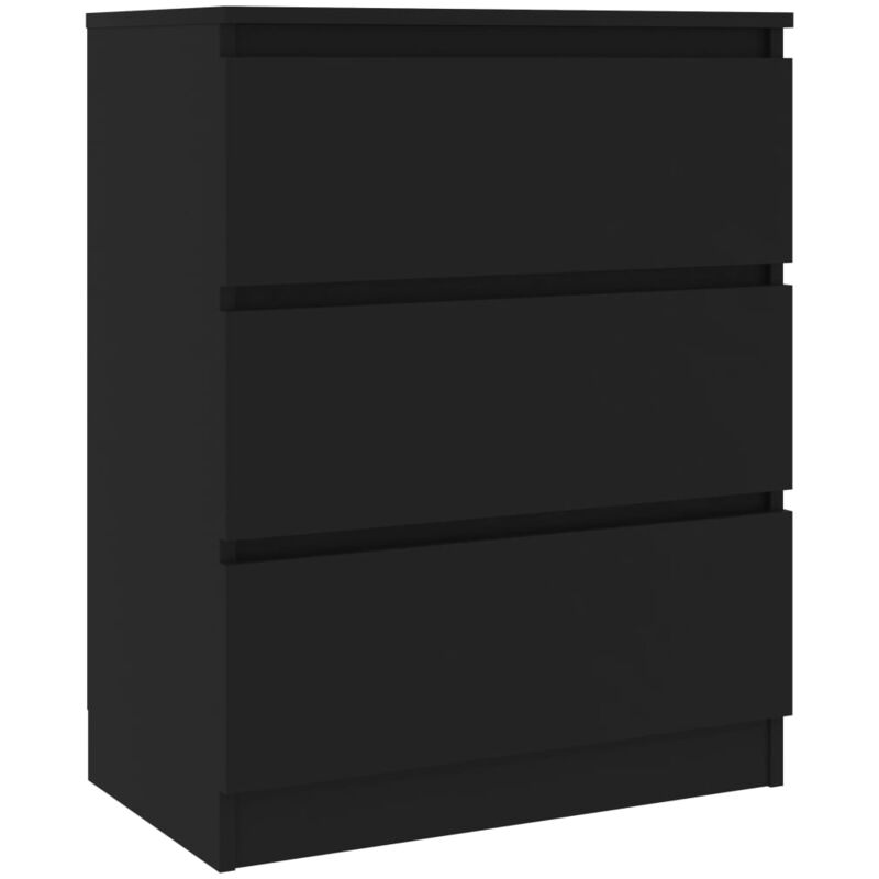 foto del prodotto credenza, credenza, cassettiera, mobiletto, organizer, cucina, soggiorno, soggiorno, 60 x 35 x 76 cm, in mdf nero