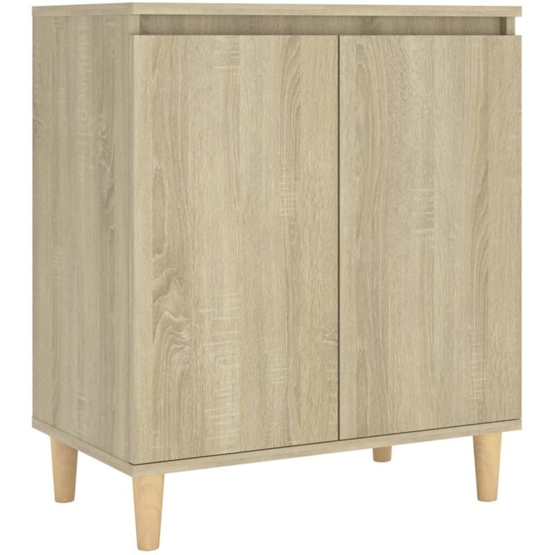foto del prodotto credenza, credenza, cassettiera, mobiletto, organizer, cucina, soggiorno, soggiorno, con gambe in legno sonoma, derivati del legno marrone 020030089