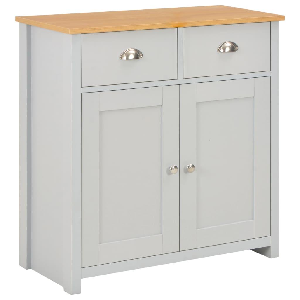 foto del prodotto credenza credenza consolle contenitore grigio 79 cm 4402263