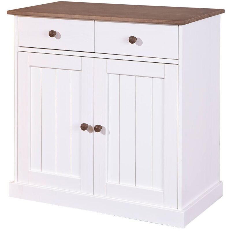 foto del prodotto credenza dknap, buffet da soggiorno, madia da salotto, dispensa da cucina, 90x45 h86 cm, bianco dmora
