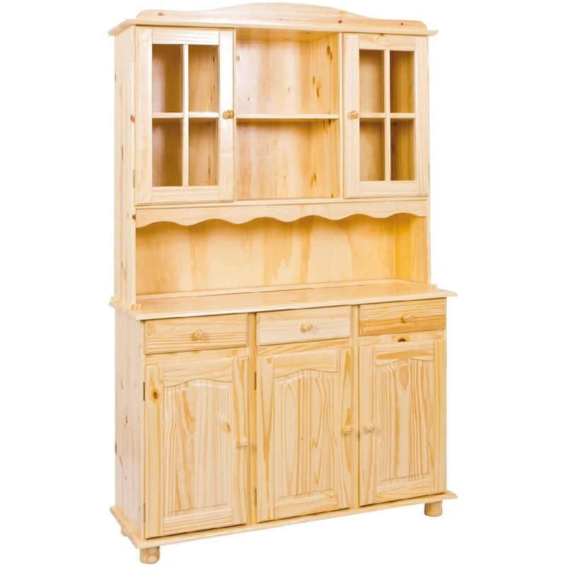 foto del prodotto credenza dkohle, buffet da soggiorno, madia da salotto, dispensa da cucina, 130x32 h198 cm, rovere dmora