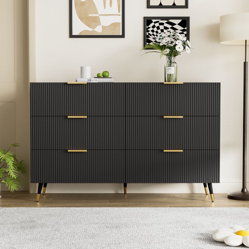 foto del prodotto credenza elegante dal design moderno, cassettiera e molto spazio per riporre gli oggetti