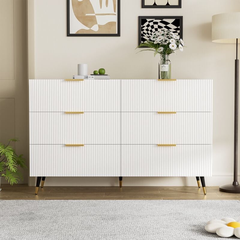foto del prodotto credenza elegante dal design moderno, cassettiera e molto spazio per riporre gli oggetti