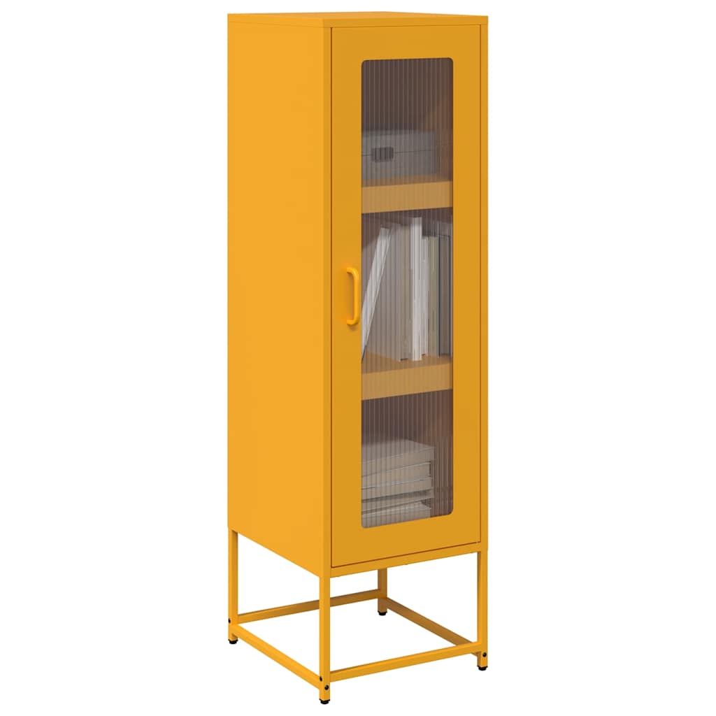 foto del prodotto credenza giallo senape 36x39x123 acciaio laminato freddo