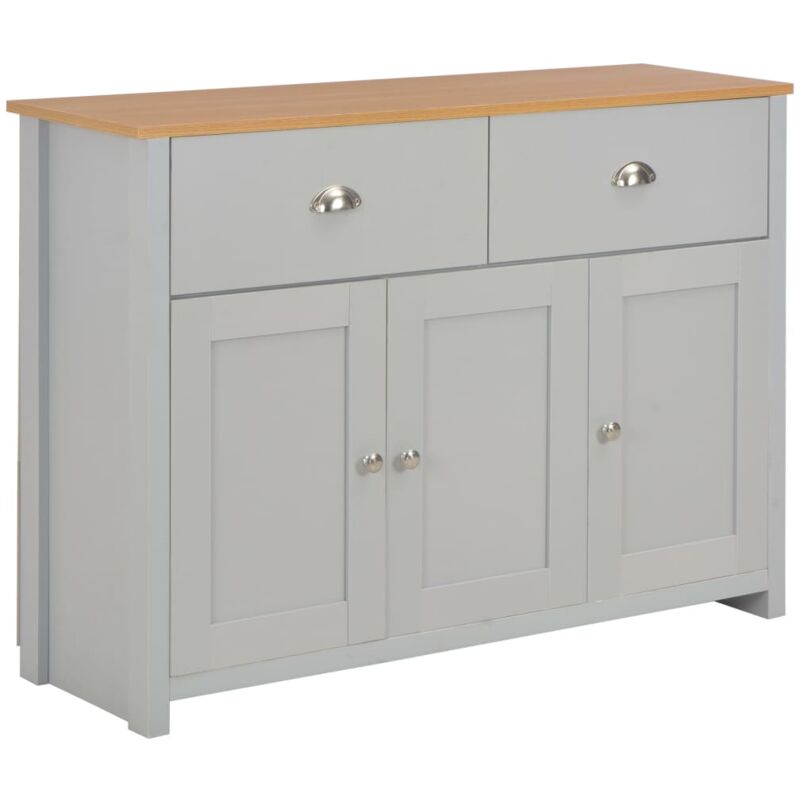 foto del prodotto credenza grigia 112x35x81 cm vidaxl