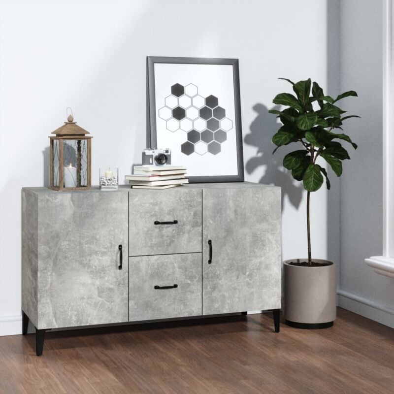 foto del prodotto credenza grigio cemento 100x36x60 cm in legno multistrato vidaxl