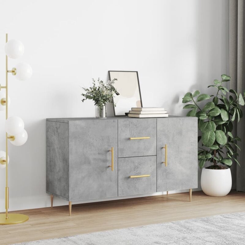 foto del prodotto credenza grigio cemento 100x36x60 cm in legno multistrato - vidaxl