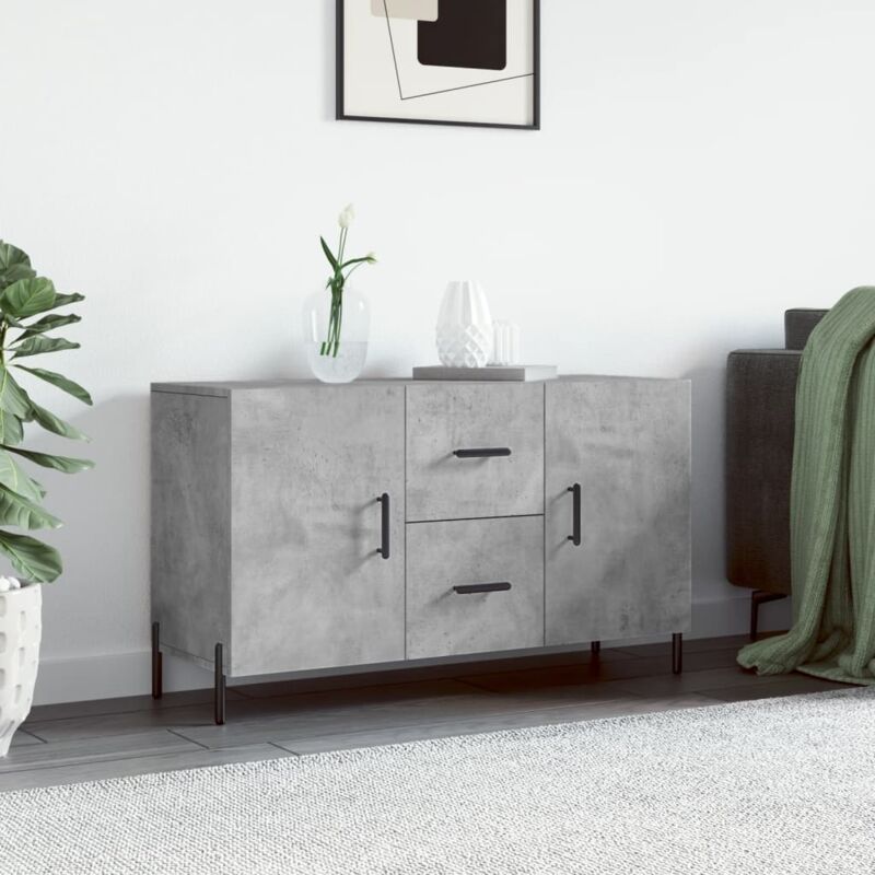 foto del prodotto credenza grigio cemento 100x36x60 cm in legno multistrato vidaxl