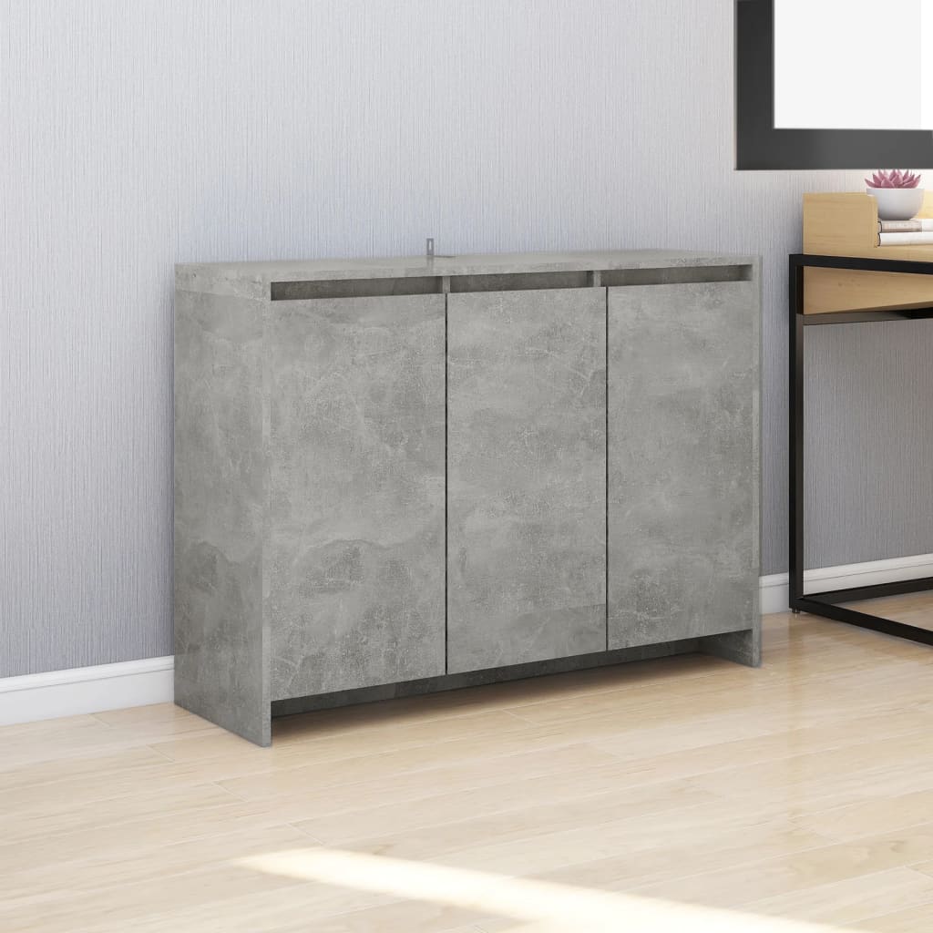 foto del prodotto credenza grigio cemento 102x33x75 cm in truciolato cod mxl 16817