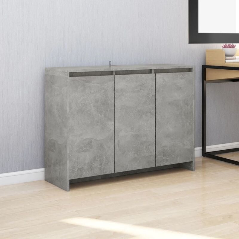 foto del prodotto credenza grigio cemento 102x33x75 cm in truciolato - vidaxl
