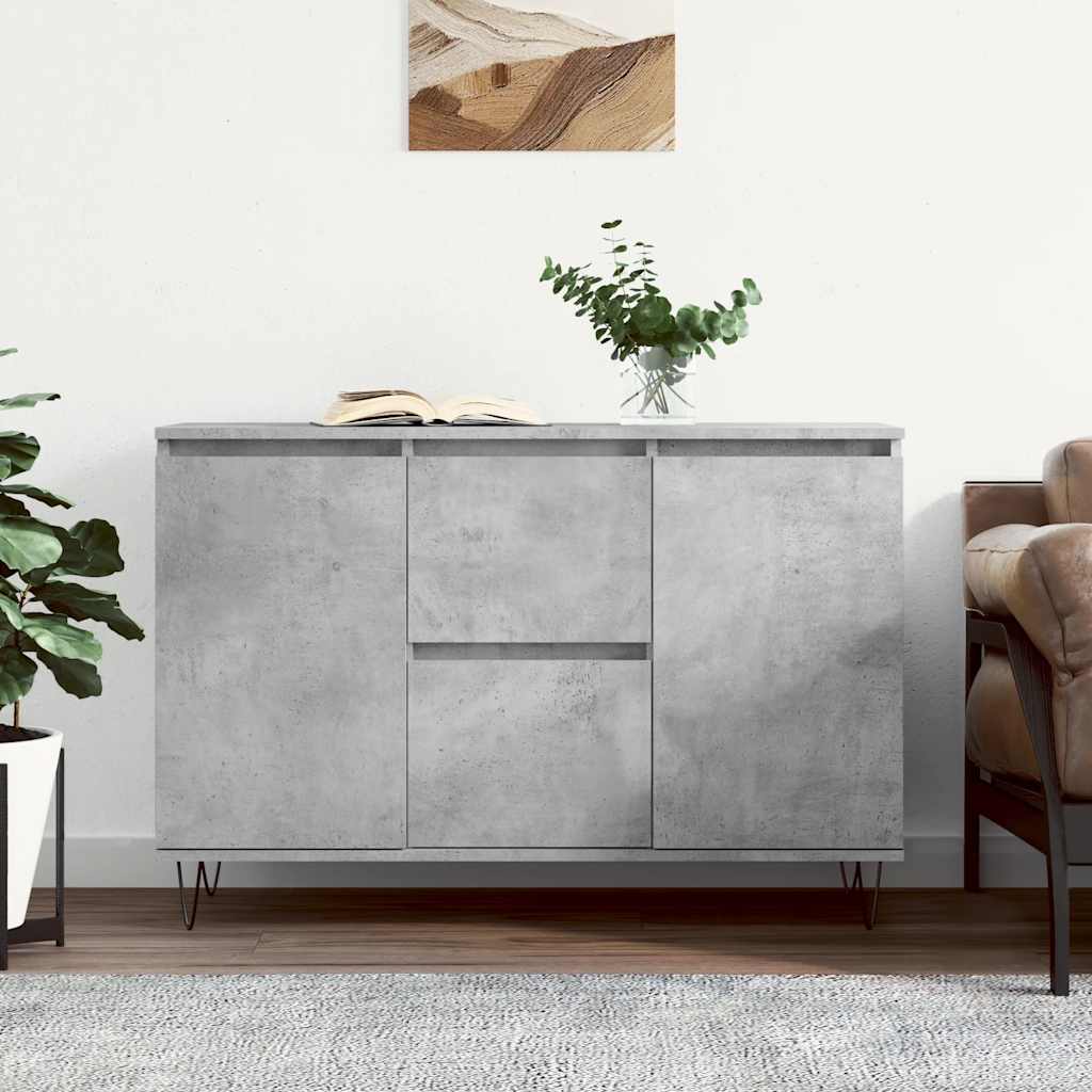 foto del prodotto credenza grigio cemento 104x35x70 cm in legno multistratocod mxl 104296