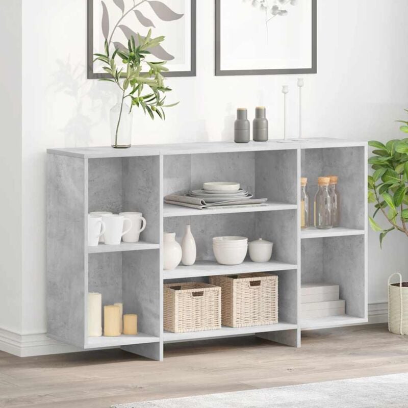 foto del prodotto credenza grigio cemento 120x30x75 cm in truciolato vidaxl