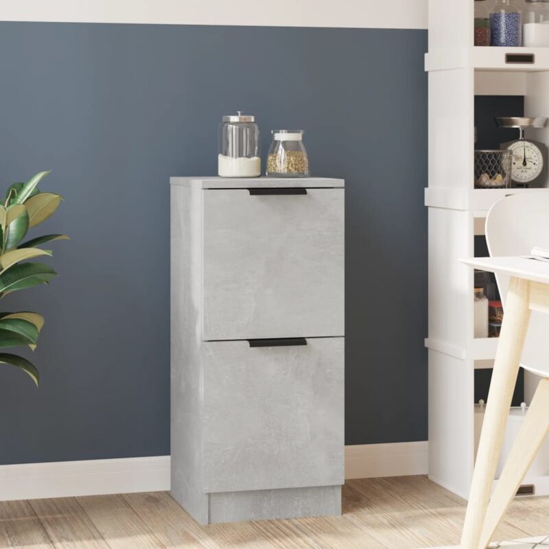 foto del prodotto credenza grigio cemento 30x30x70 cm in legno multistrato vidaxl