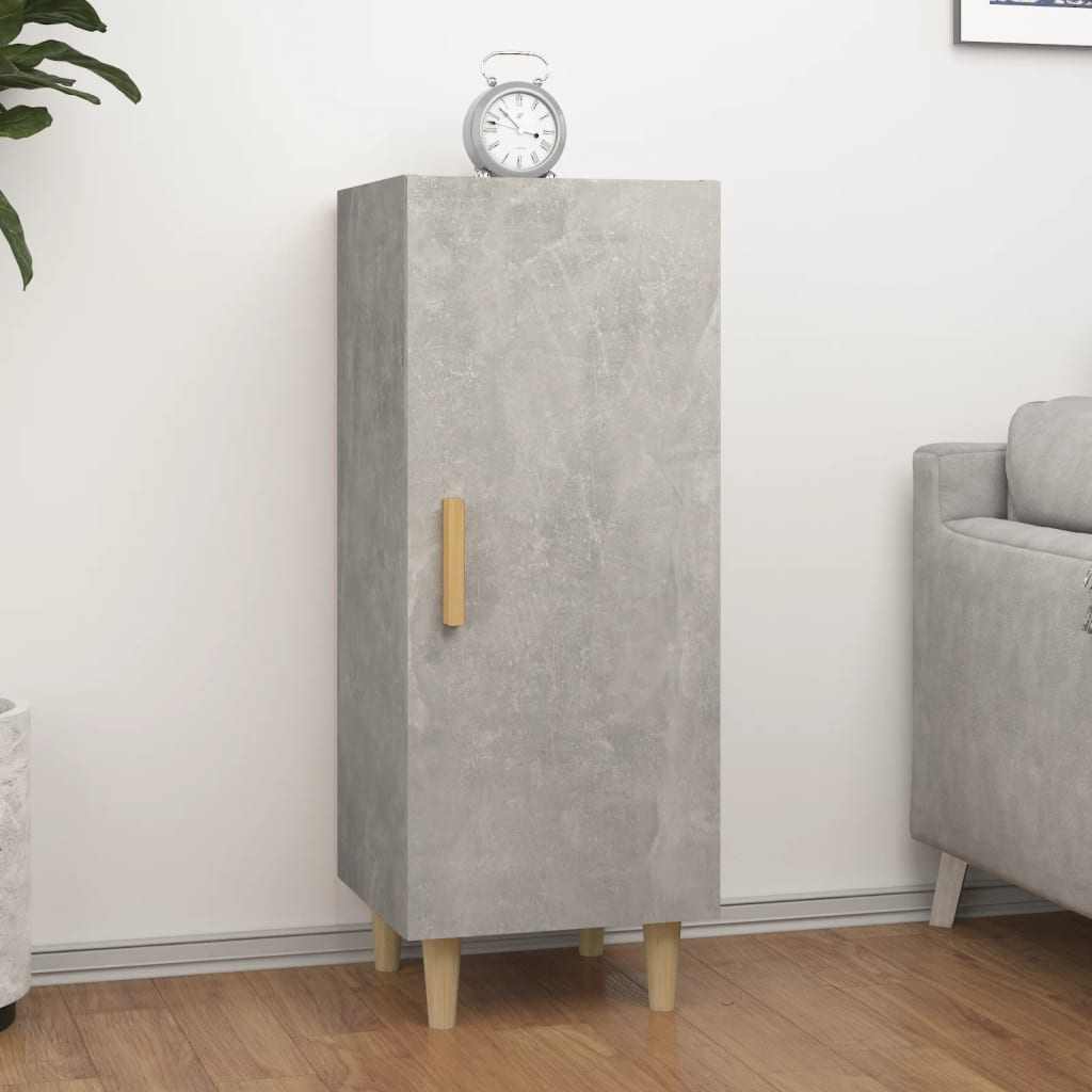 foto del prodotto credenza grigio cemento 34,5x34x90 cm in legno multistrato cod mxl 18820