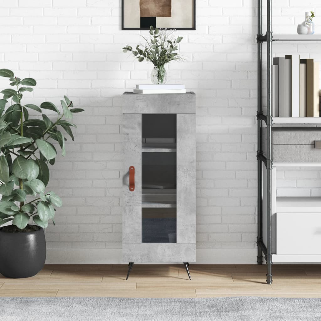 foto del prodotto credenza grigio cemento 34,5x34x90 cm in legno multistratocod mxl 128318