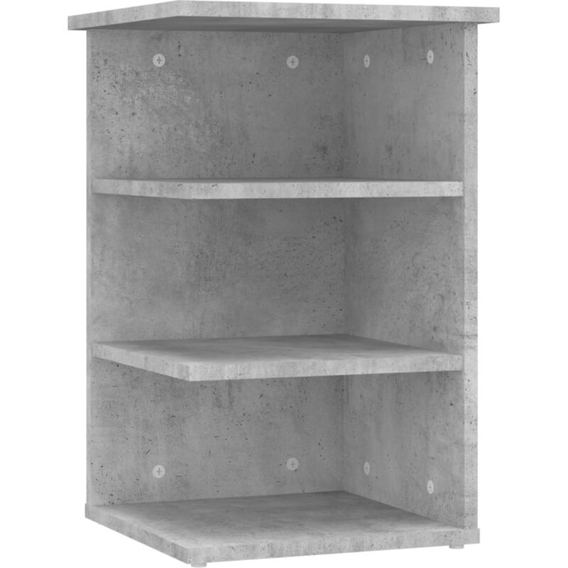 foto del prodotto credenza grigio cemento 35x35x55 cm in legno multistrato vidaxl