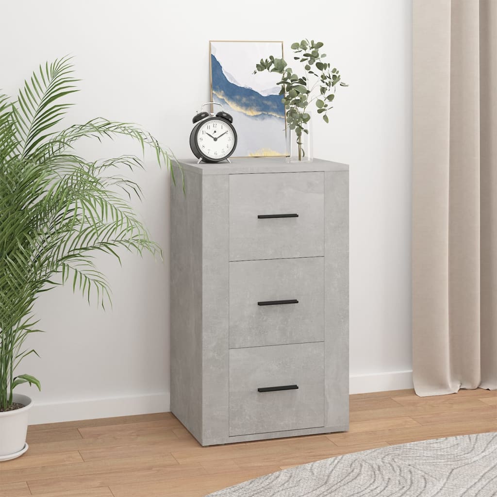 foto del prodotto credenza grigio cemento 40x33x70 cm in legno multistrato cod mxl 6612
