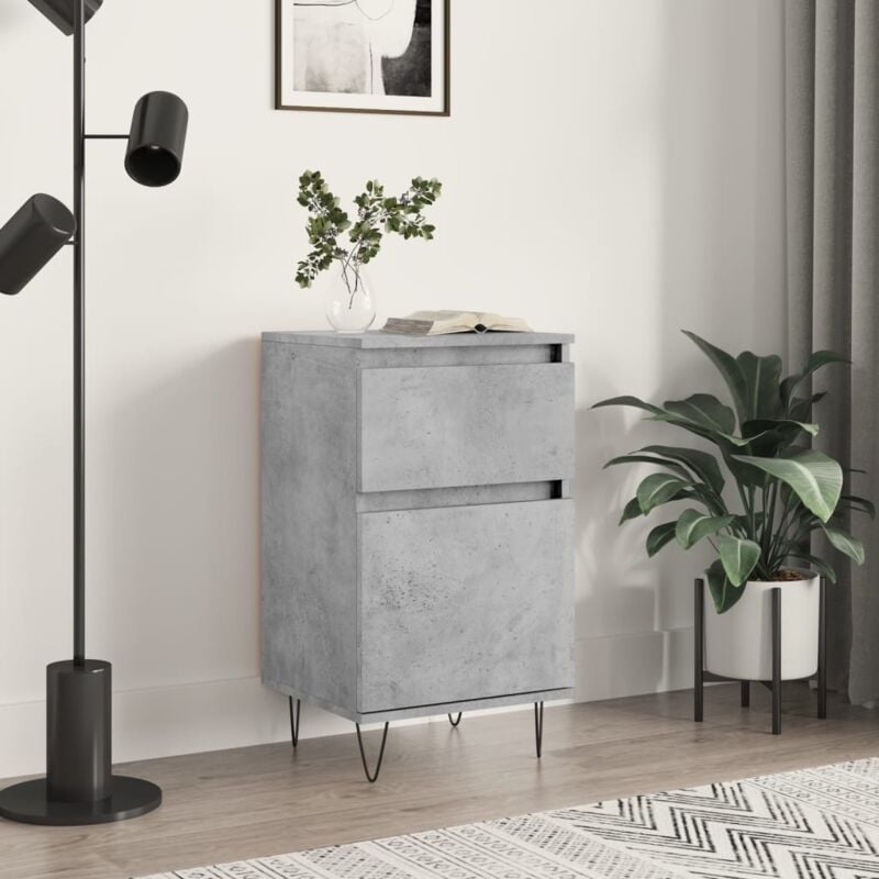 foto del prodotto credenza grigio cemento 40x35x70 cm in legno multistrato - vidaxl