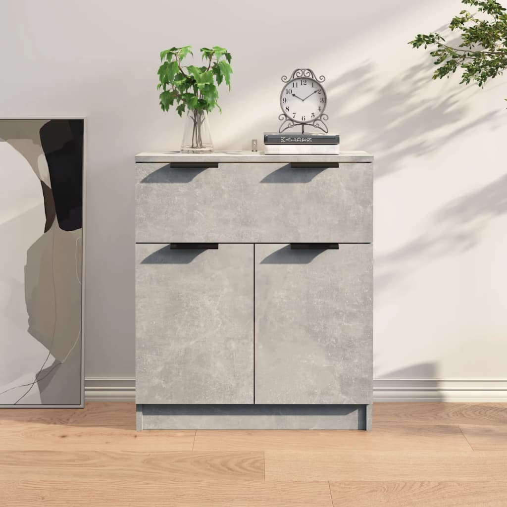 foto del prodotto credenza grigio cemento 60x30x70 cm in legno multistrato cod mxl 71020