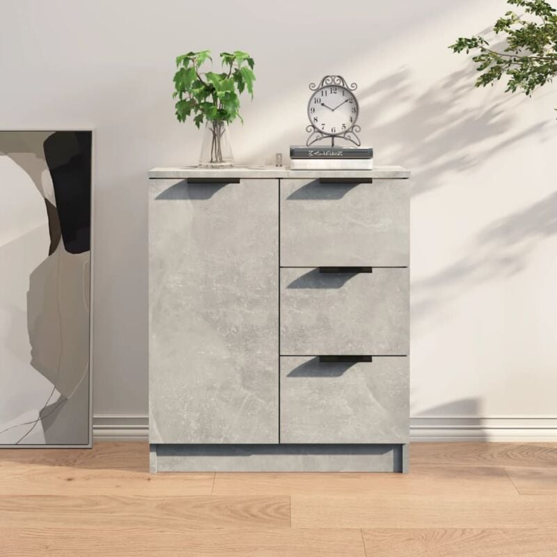 foto del prodotto credenza grigio cemento 60x30x70 cm in legno multistrato vidaxl